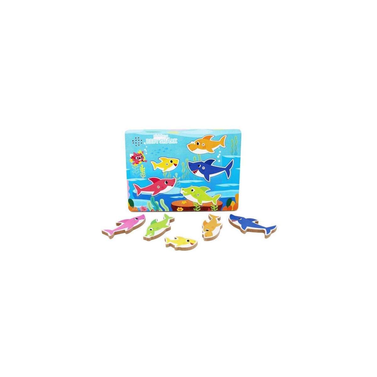 PUZZLE - BABY SHARK CHUNKY WOOD PUZZLE (6)